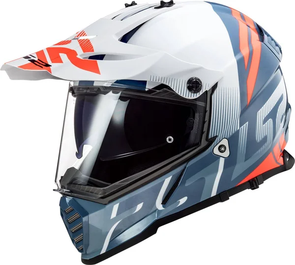 LS2 - Helmet MX436 Pioneer Evo Evolve White - Cobalt - Size L