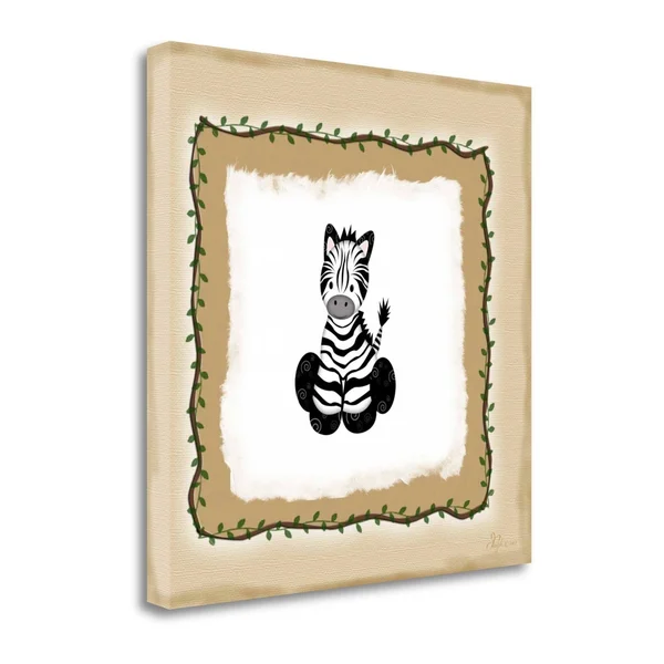 20x22 x 20x22 Safari Zebra by Jennifer Pugh Fine Art Giclee Print