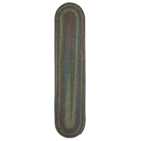 Colonial Mills Worley Dark Green Rug - 2 ft x 11 ft Runner Oval