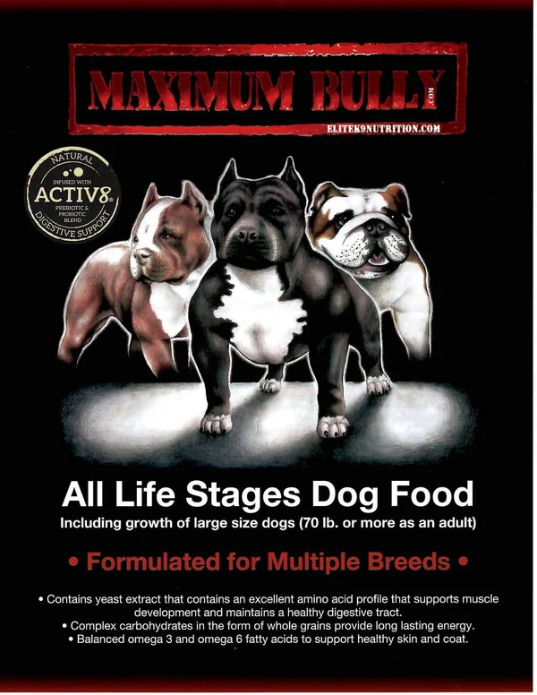 Maximum Bully Dog Food, 33 lb