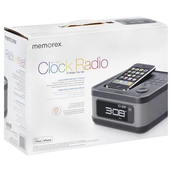 Memorex Clock Radio for iPod & iPhone, Mini Alarm