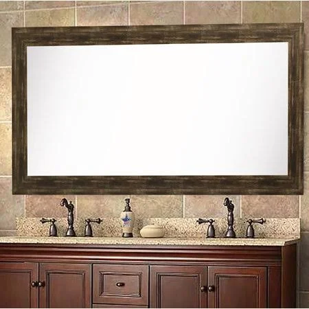 Millwood Pines Tyndalls Park Rustic Bathroom/Vanity Mirror, Brown