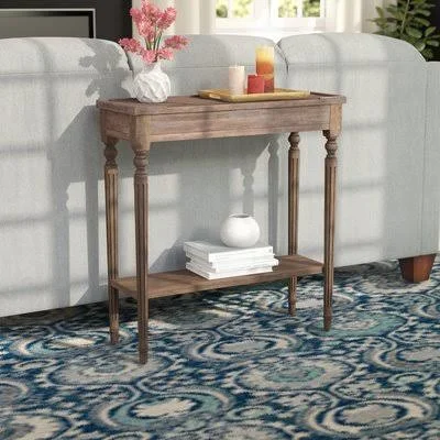 Charlton Home Tipton Console Table - Finish: Distressed Dusty Trail