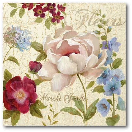 Courtside Market Marche Jardin Wall Art Ivory