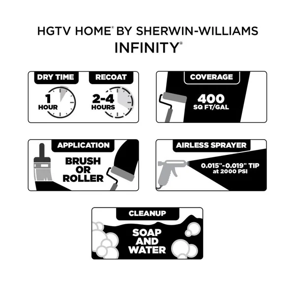 HGTV Home by Sherwin-Williams Infinity Eggshell Breaktime Hgsw2297 Interior Paint (1-Gallon) - HGSW2297-636007