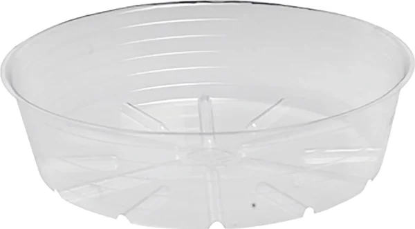 Bond Mfg P - Deep Plastic Saucer - Clear 14 inch