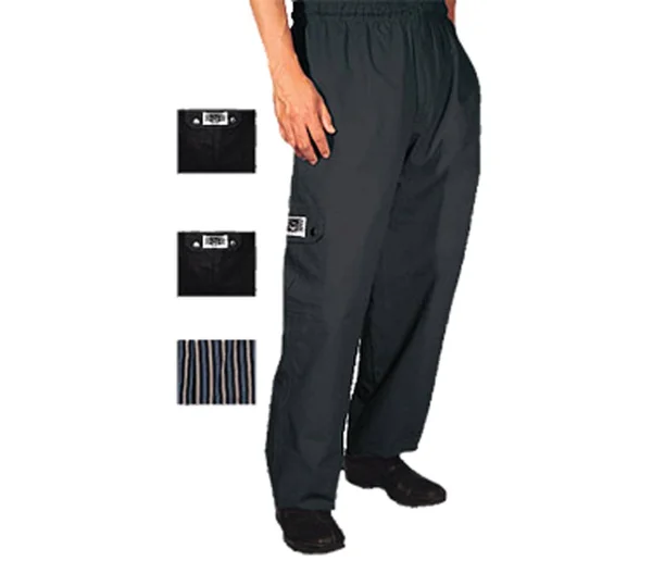 Chef Revival P024BK-4X Chef Pants - Cargo, Men, Black, 4X