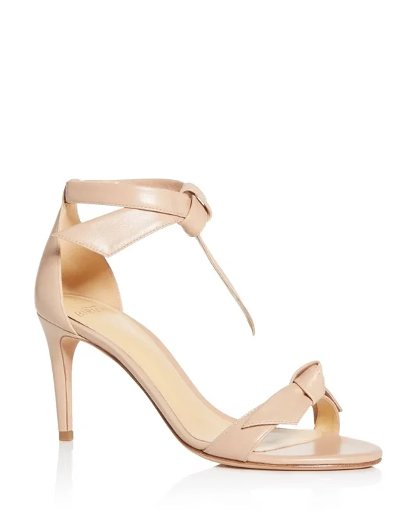 Alexandre Birman - Clarita 75 Leather Sandal, 10 US, Nude