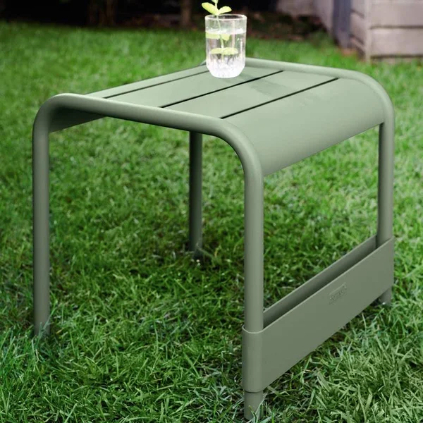 Fermob Luxembourg Table/Footrest, Liquorice