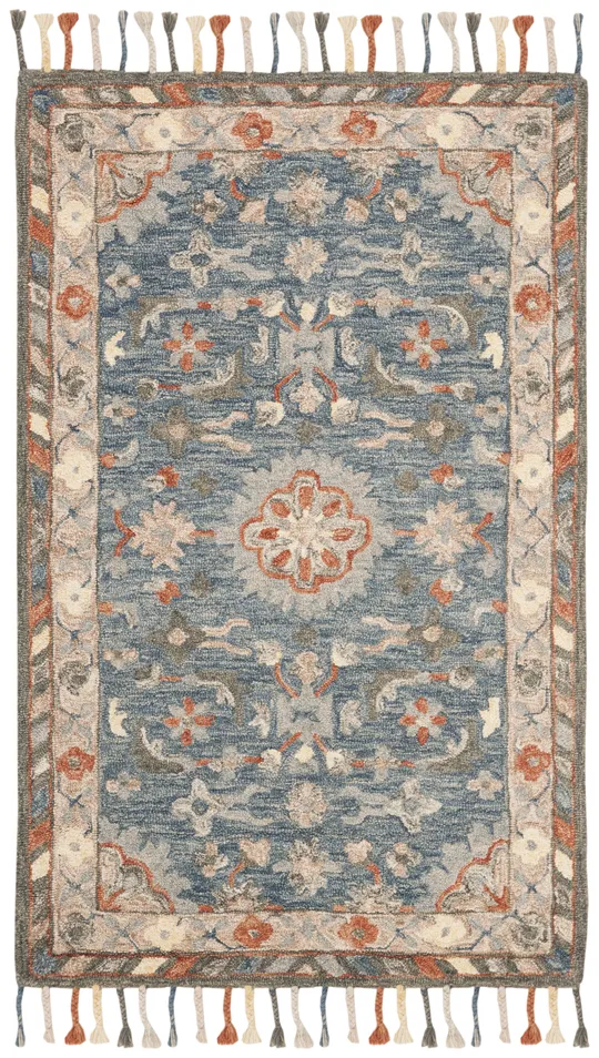 Safavieh Aspen APN123A 2&3x22 x 7&0x22 Runner Blue, Rust Area Rug