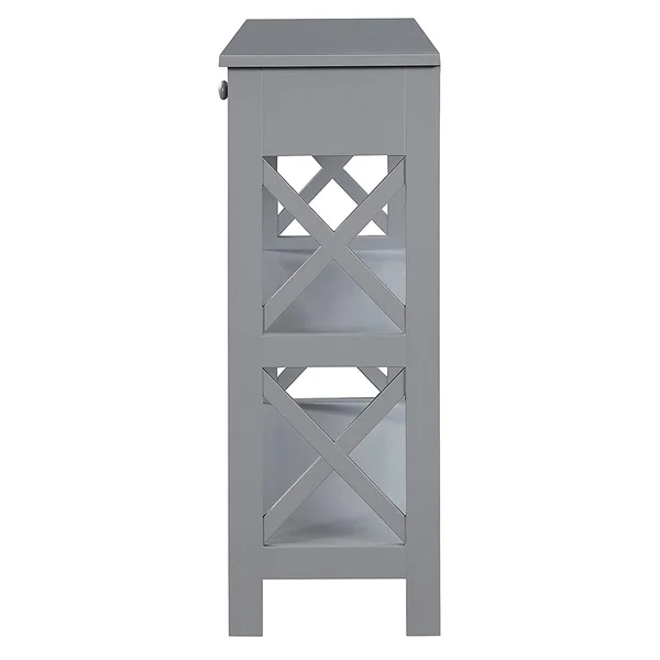 Convenience Concepts Oxford 1 Drawer Console Table, Gray