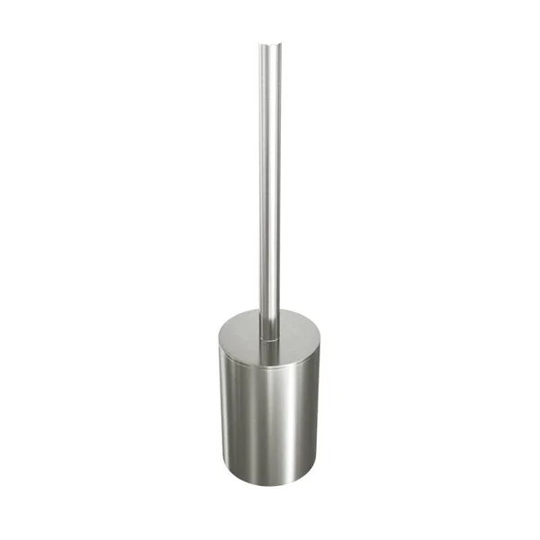 ICO Bath V464 Volkano Flow Series Free Standing Toilet Brush - Nickel, Silver