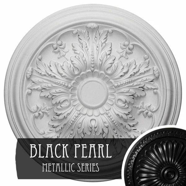 Damon Ceiling Medallion Ekena Millwork Finish: Black Pearl