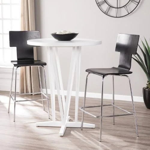 Southern Enterprise Dacov White Bar Height Table