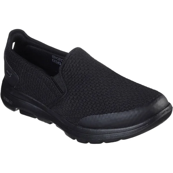 Skechers Men's GOwalk 5 Apprize Slip on Sneaker, Black/Black