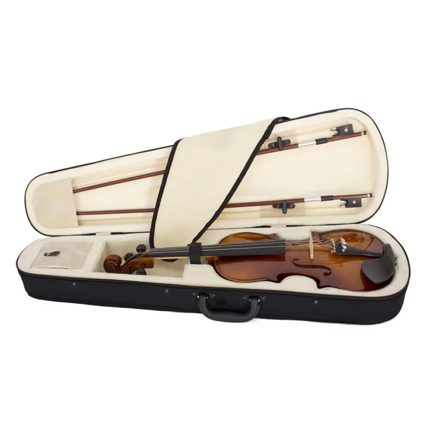 Cecilio CVN-300 Solidwood Ebony Fitted Violin with D&Addario Prelude Strings, Size 4/4 (Full Size)
