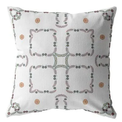 Flower Box Broadcloth Indoor Outdoor Blown and Closed Pillow White Dakota Fields Size: 28x22 x 28