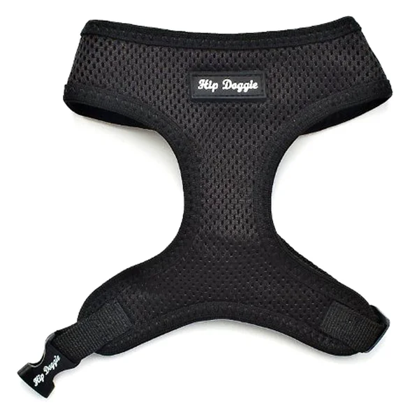 Hip Doggie Ultra Comfort Black Mesh Harness Vest