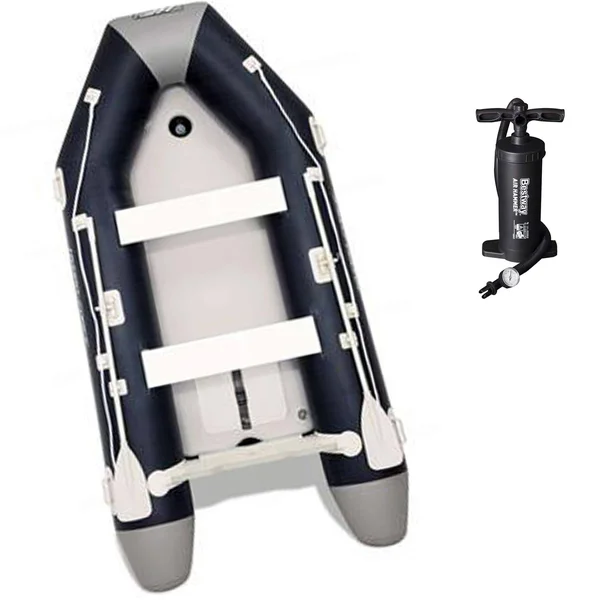 Bestway Hydro Force 65049E Mirovia Pro 130 inch Inflatable Boat Raft with Oars, Blue