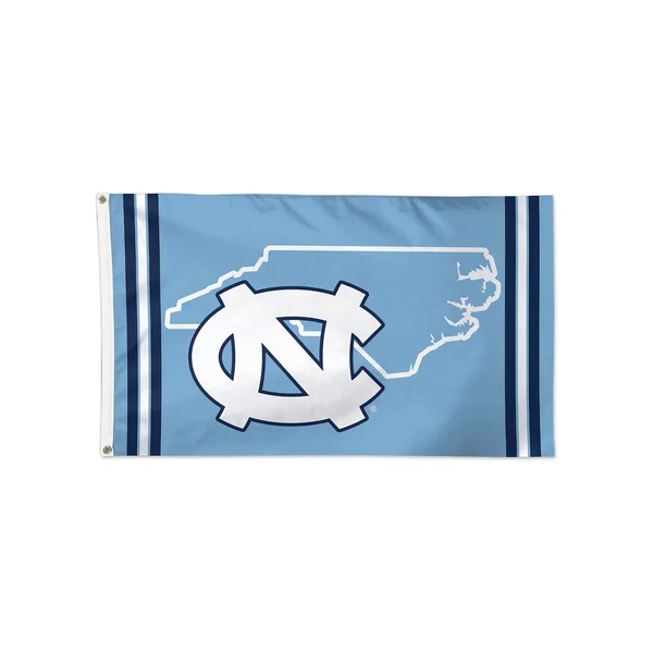 WinCraft North Carolina Tar Heels 3' x 5' Deluxe State Shape Design Single-Sided Flag