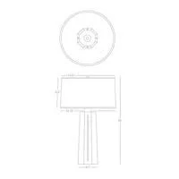 Robert Abbey CI960 Citron Mason Table Lamp