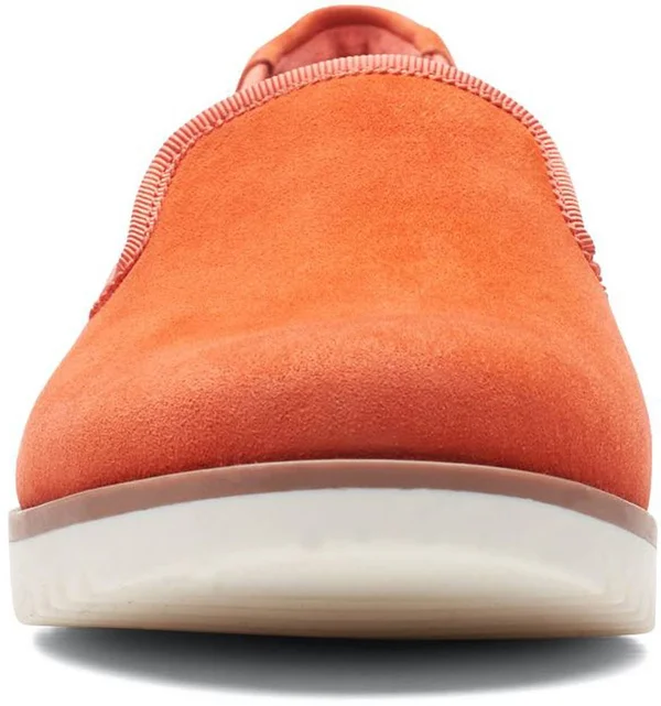 Clarks Serena Brynn Women's Shoes Bright Orange Suede : 7.5 B - Medium