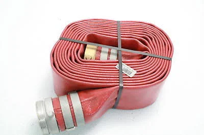 Apache 98138138 3x22 x 25& Brown Medium-Duty PVC 120psi Lay Flat Discharge Hose