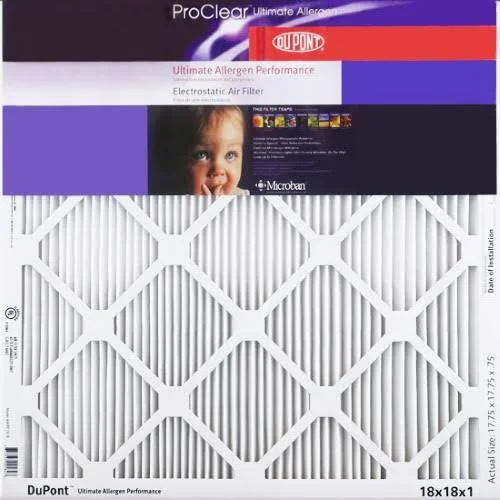 12x20x1 Dupont Proclear Ultimate Allergen Electrostatic Air Filter (2 Pack)