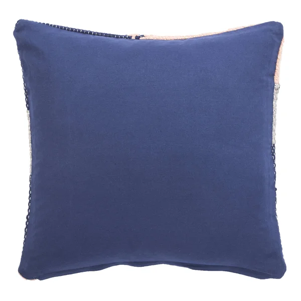 Nikki Chu by Jaipur Living Tanis Blue/ Pink Geometric Down Throw Pillow 22x22x22x22