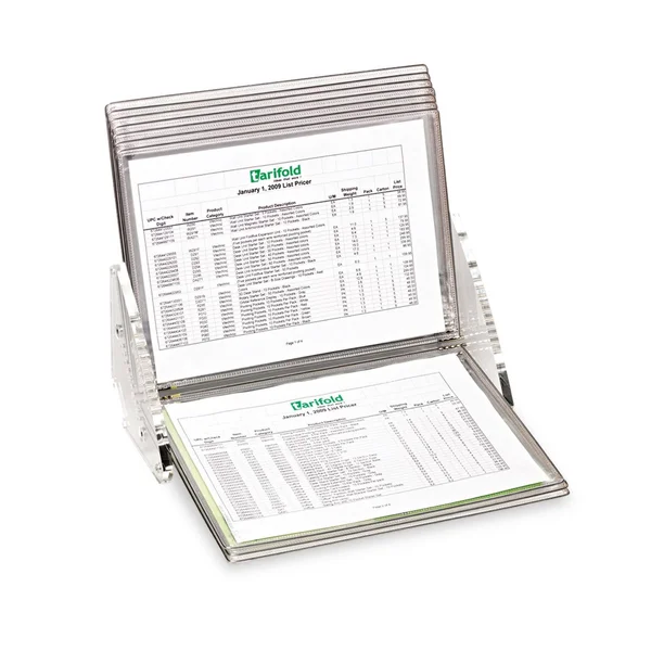 Tarifold Crystal Desk Reference System - 10 Pockets