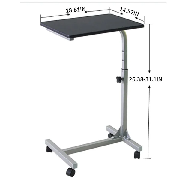 Coavas Overbed Table Medical Adjustable Portable Notebook Desk Sofa Side Table
