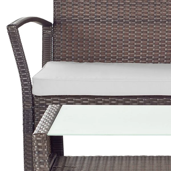 Safavieh Avaron 4 PC Outdoor Set - Brown, Grey