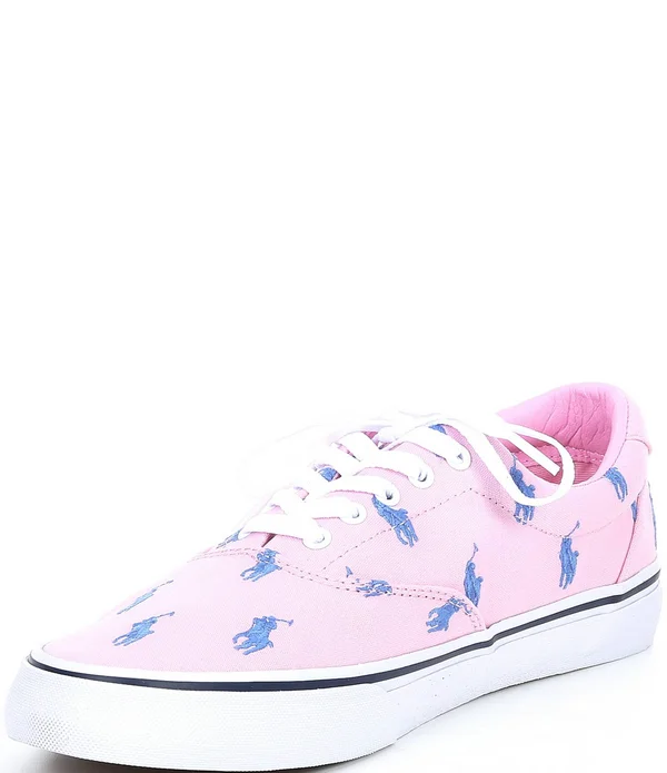 Polo Ralph Lauren Men's Thorton Embroidered Lace-Up Sneakers - 8M