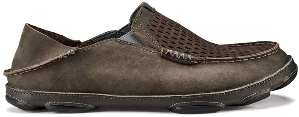 Olukai Men's Moloa Aho Shoes - Charcoal-Dark Shadow in Size 9.5