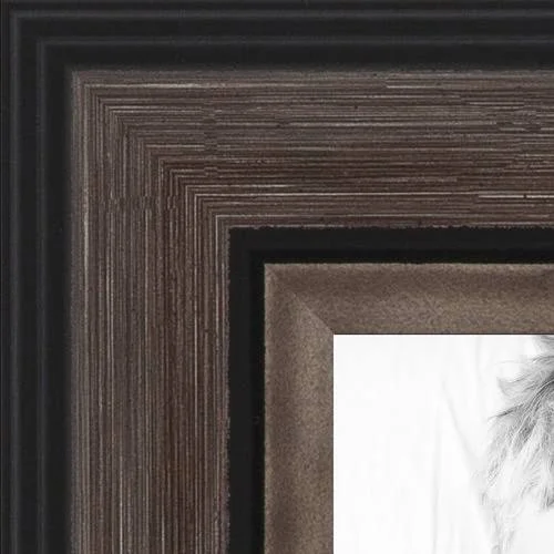 ArtToFrames 8x10 inch Diploma Frame - Framed in Grey and Black Frame with Black and Gold Mats, Comes with Regular Glass and Easy