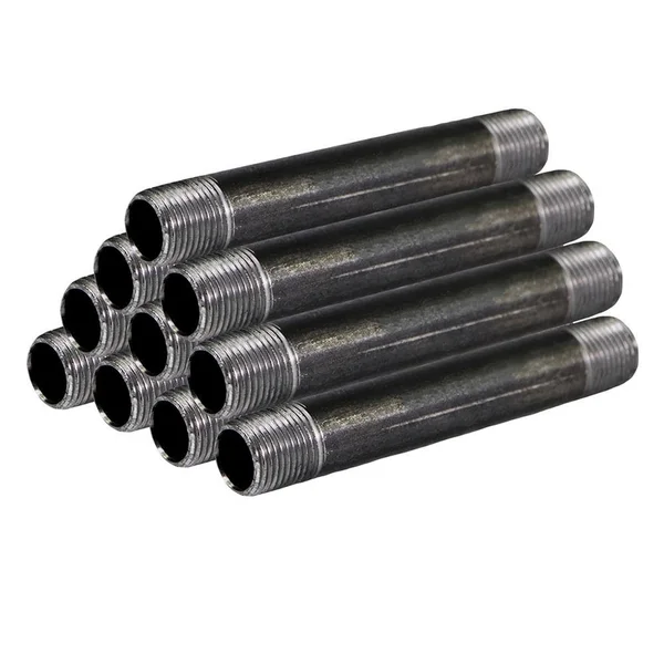 The Plumber's Choice Black Steel PIPE - 2-1/2 in. x 5-1/2 in. Nipple Fitting (Pack of 10)