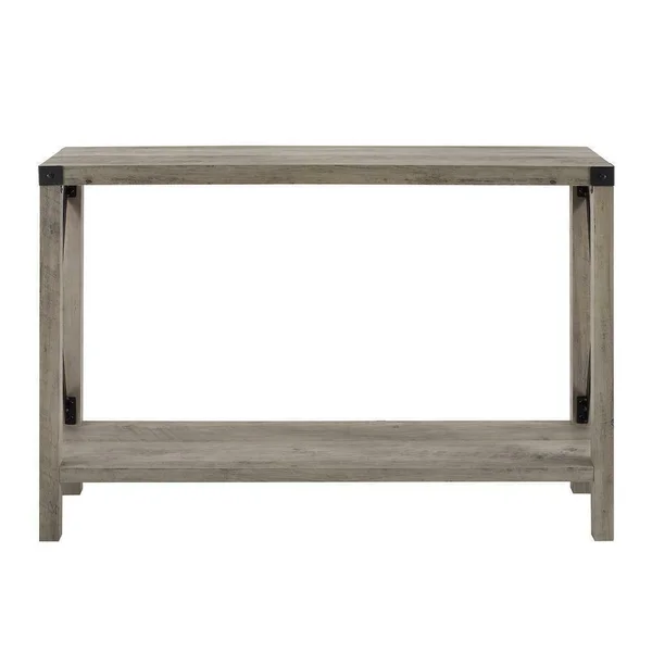 Edison Furniture Company Industrial 46 in. Gray Wash Standard - Black