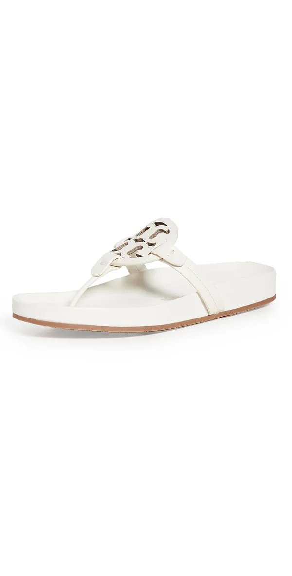 Tory Burch Women's Miller Cloud Thong Sandals - New Ivory