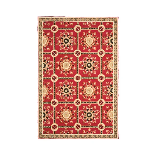Safavieh Easy Care Rug EZC711 Red - Natural, 8& x 10&