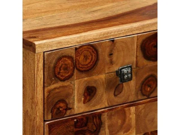 vidaXL Sideboard Solid Sheesham Wood 25.6x22x13.8x22x25.6x22