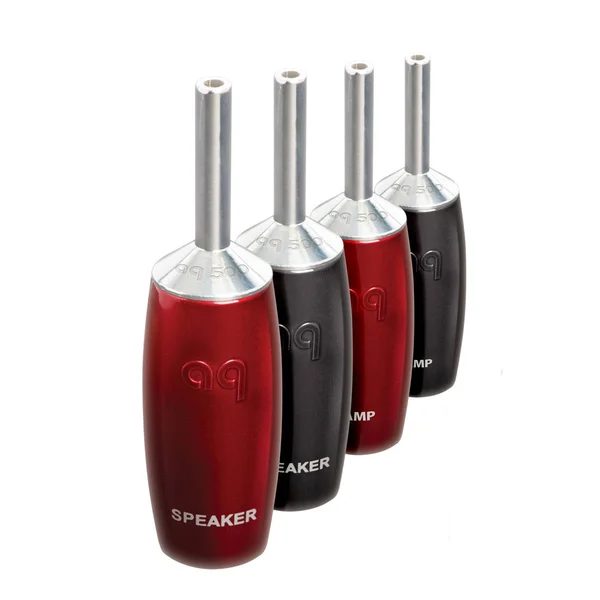 AudioQuest - 500 Series - Banana Connectors - Silver - Set of 4