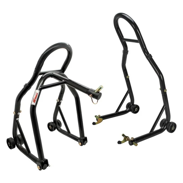 Extreme Max 5600.3223 Sport Bike Front & Rear Spool-Style Lift Stand with Triple Tree Attachment