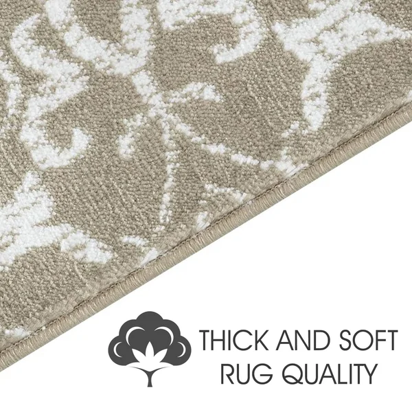 Sussexhome Floral Collection Stair Treads - 4-Pack - Beige