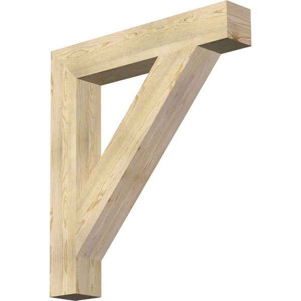 6x22W x 38x22D x 42x22H Traditional Block Rough Sawn BRACKET - Douglas Fir