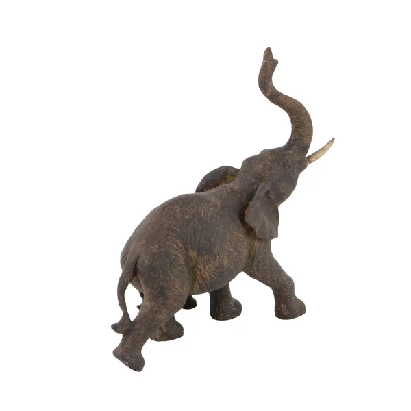 Benjara Polystone Mother and Baby Elephant Figurine Table Decor - Set of 2, Bronze