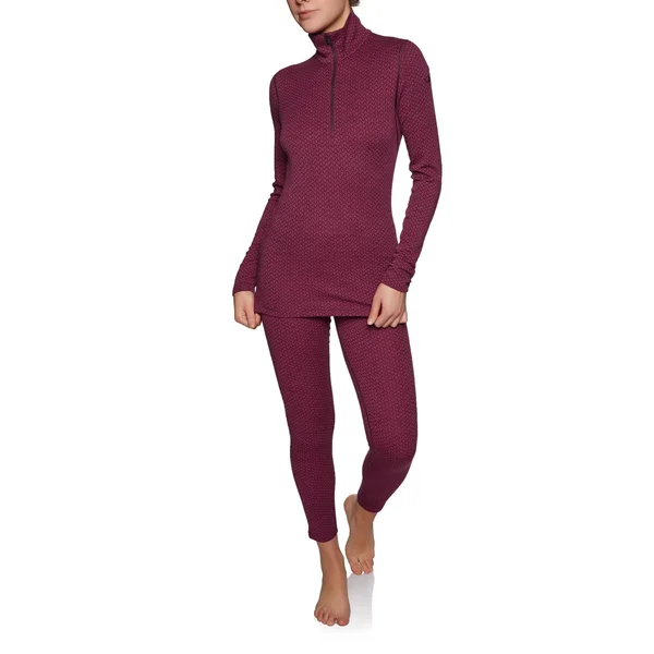 Icebreaker Women's 250 Vertex Legging - XL - Mountain Dash Jacquard Prism - Velvet
