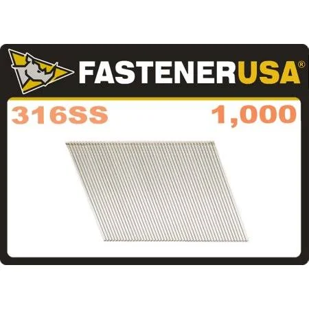 2-1/2 inch Angle Finish Nails 16 Gauge 316 Stainless Steel 1m MiniPak