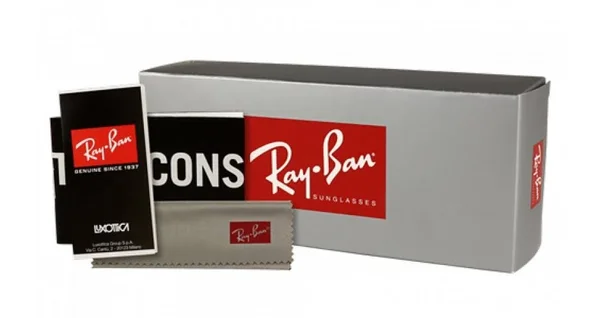 Ray Ban RB4368NF Blaze Meteor Sunglasses - 643175 Striped Havana Bordeaux/Dark Violet