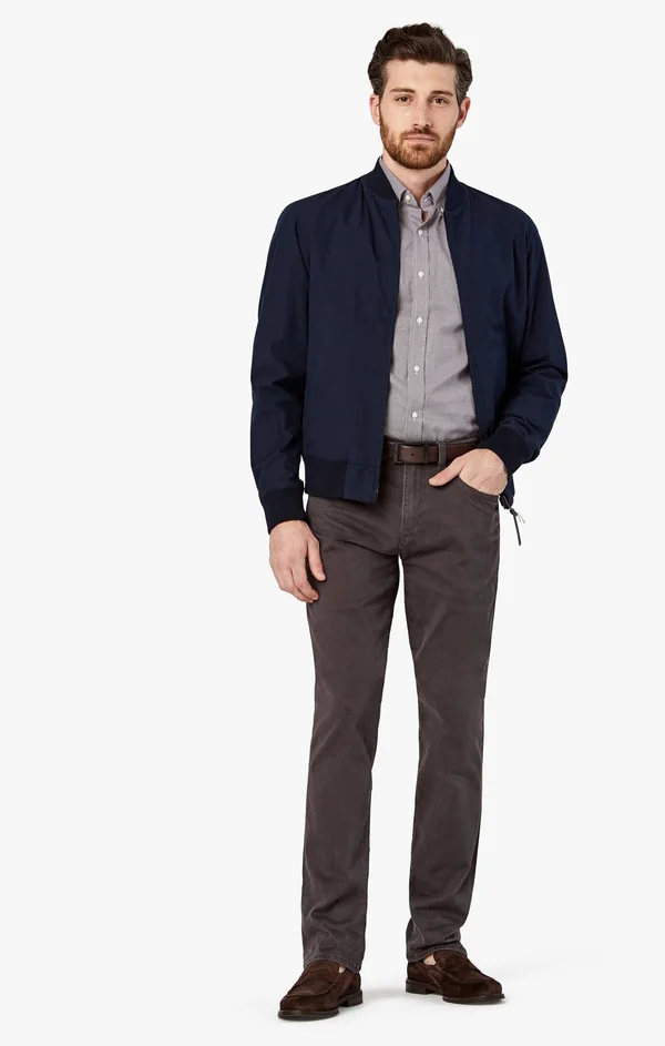 34 Heritage Men's Charisma Relaxed Straight in Anthracite Twill, Men's Pants