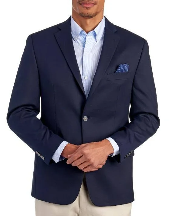 Michael Kors Men's Classic-Fit Stretch Performance Blazer - Navy